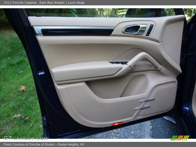 Dark Blue Metallic / Luxor Beige 2012 Porsche Cayenne