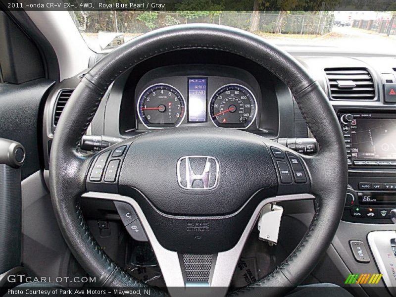 Royal Blue Pearl / Gray 2011 Honda CR-V EX-L 4WD