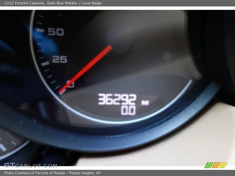 Dark Blue Metallic / Luxor Beige 2012 Porsche Cayenne