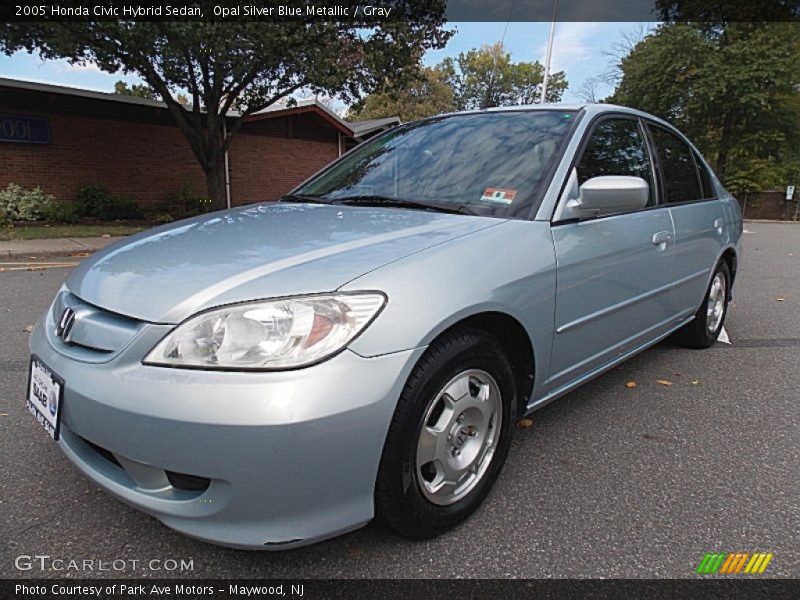 Opal Silver Blue Metallic / Gray 2005 Honda Civic Hybrid Sedan