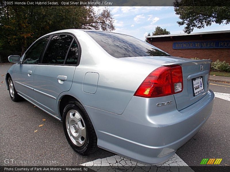 Opal Silver Blue Metallic / Gray 2005 Honda Civic Hybrid Sedan