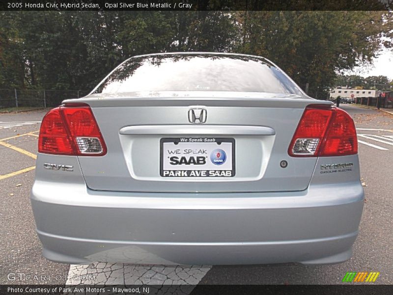 Opal Silver Blue Metallic / Gray 2005 Honda Civic Hybrid Sedan