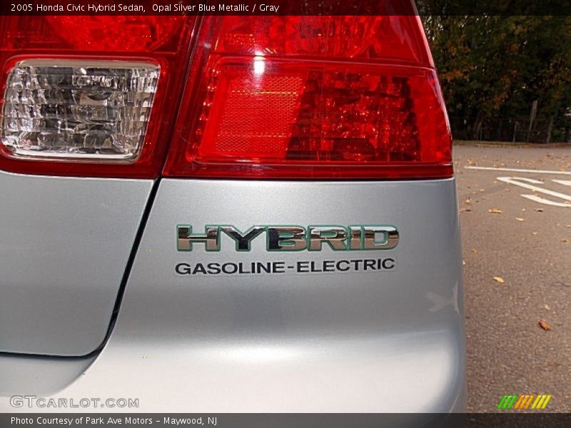 Opal Silver Blue Metallic / Gray 2005 Honda Civic Hybrid Sedan