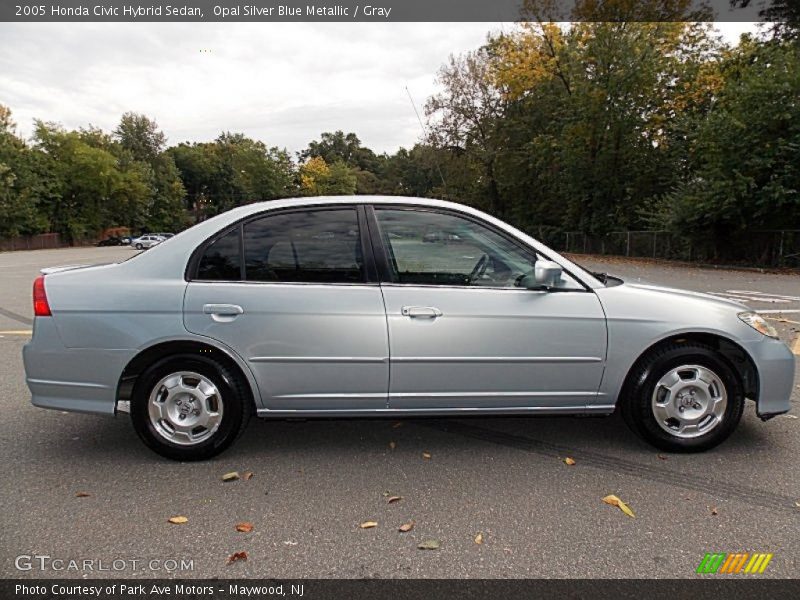 Opal Silver Blue Metallic / Gray 2005 Honda Civic Hybrid Sedan