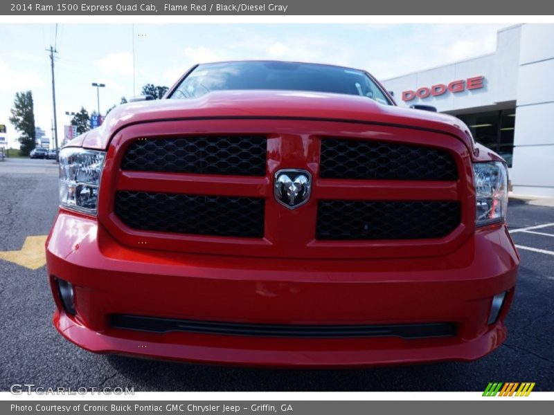 Flame Red / Black/Diesel Gray 2014 Ram 1500 Express Quad Cab