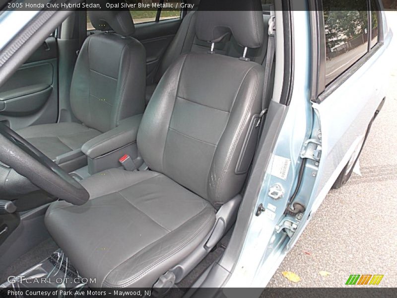Opal Silver Blue Metallic / Gray 2005 Honda Civic Hybrid Sedan