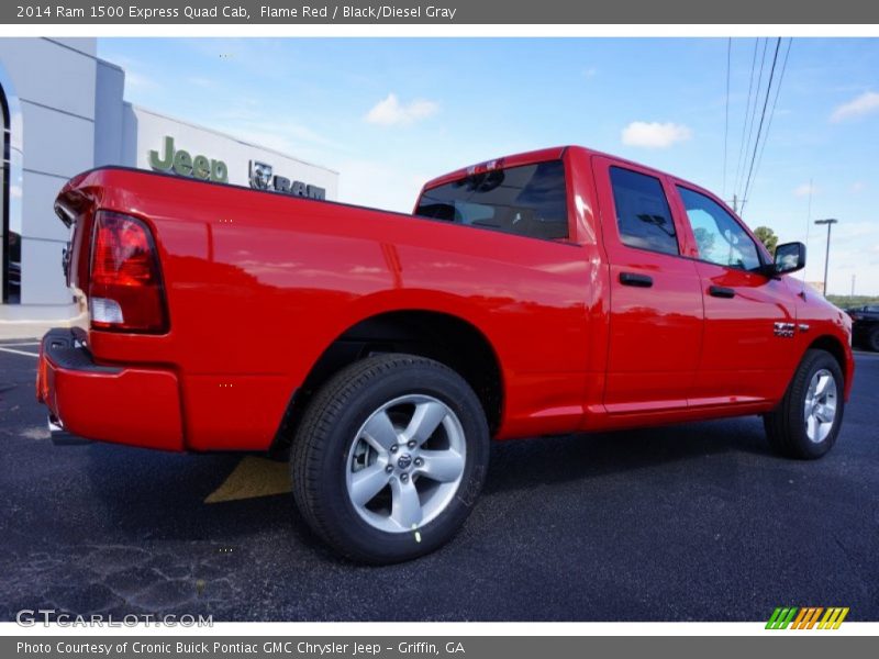 Flame Red / Black/Diesel Gray 2014 Ram 1500 Express Quad Cab