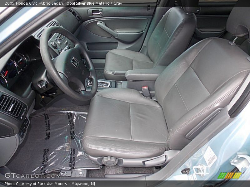 Opal Silver Blue Metallic / Gray 2005 Honda Civic Hybrid Sedan