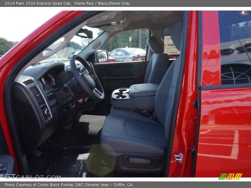 Flame Red / Black/Diesel Gray 2014 Ram 1500 Express Quad Cab