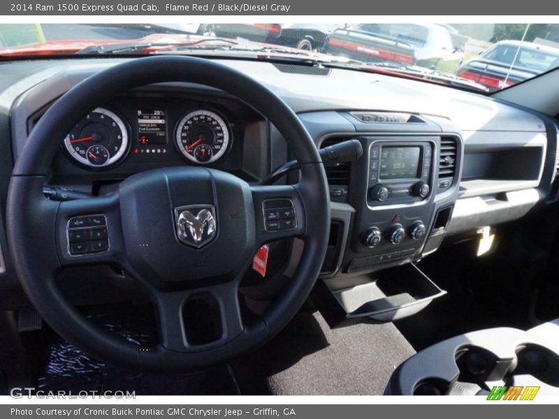 Flame Red / Black/Diesel Gray 2014 Ram 1500 Express Quad Cab