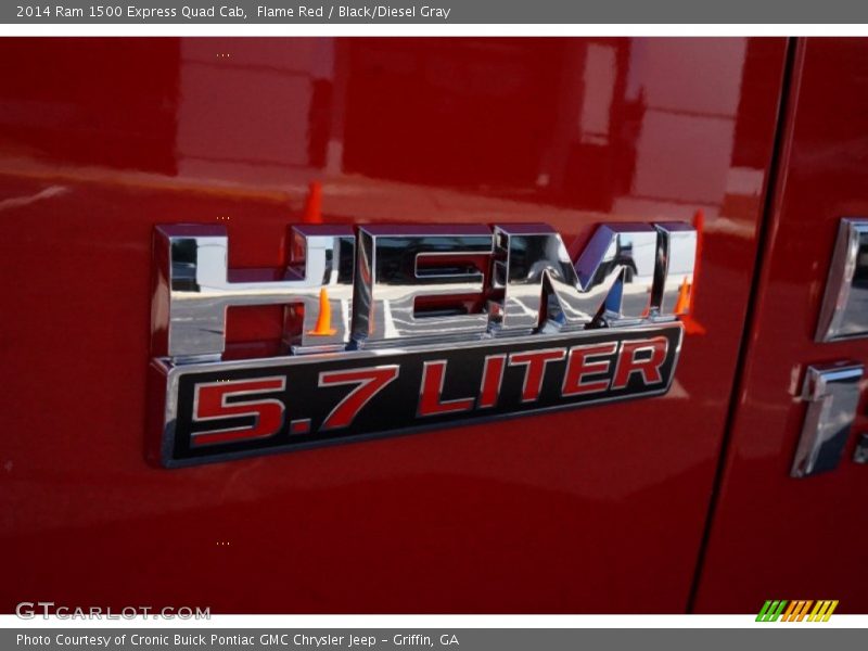Flame Red / Black/Diesel Gray 2014 Ram 1500 Express Quad Cab