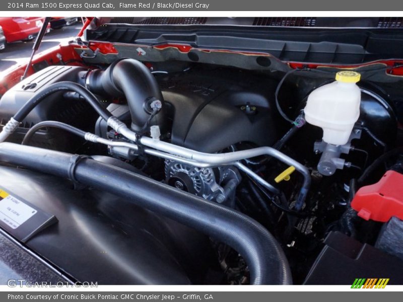 Flame Red / Black/Diesel Gray 2014 Ram 1500 Express Quad Cab