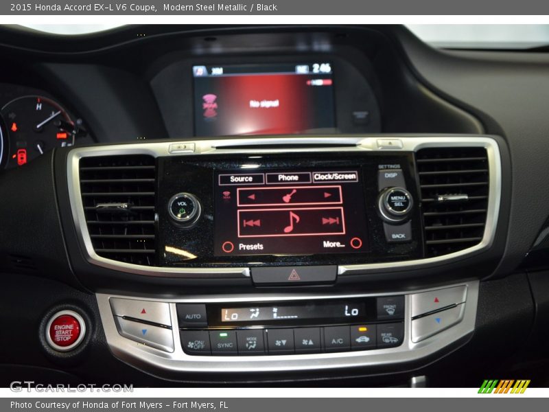 Controls of 2015 Accord EX-L V6 Coupe