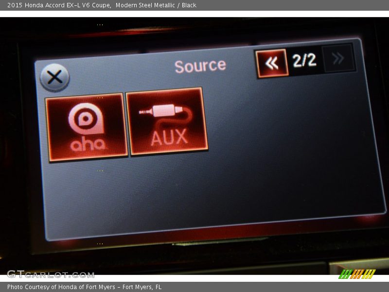 Modern Steel Metallic / Black 2015 Honda Accord EX-L V6 Coupe