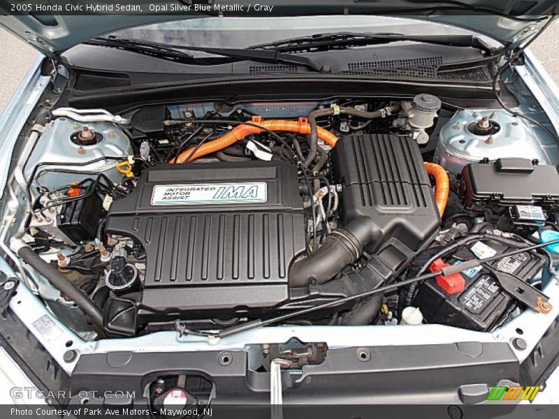 Opal Silver Blue Metallic / Gray 2005 Honda Civic Hybrid Sedan