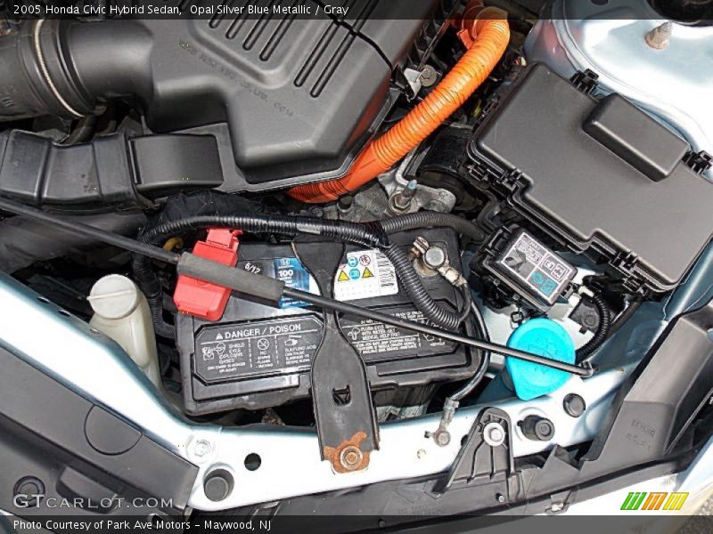Opal Silver Blue Metallic / Gray 2005 Honda Civic Hybrid Sedan