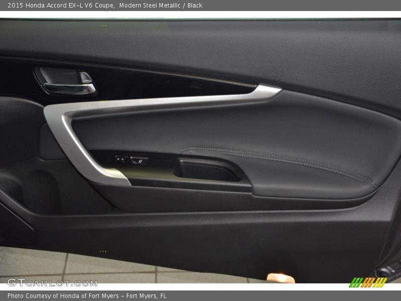 Modern Steel Metallic / Black 2015 Honda Accord EX-L V6 Coupe