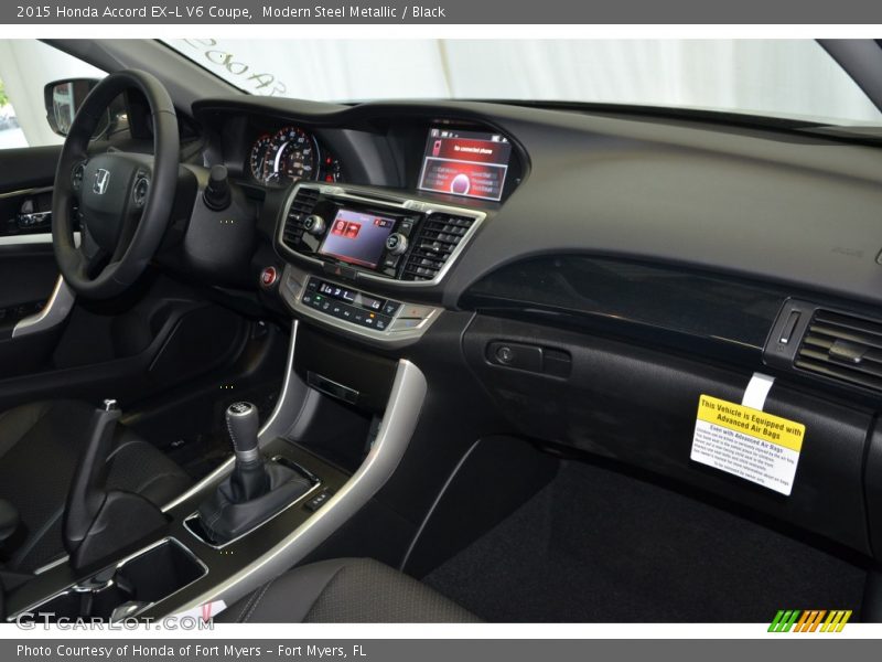 Dashboard of 2015 Accord EX-L V6 Coupe