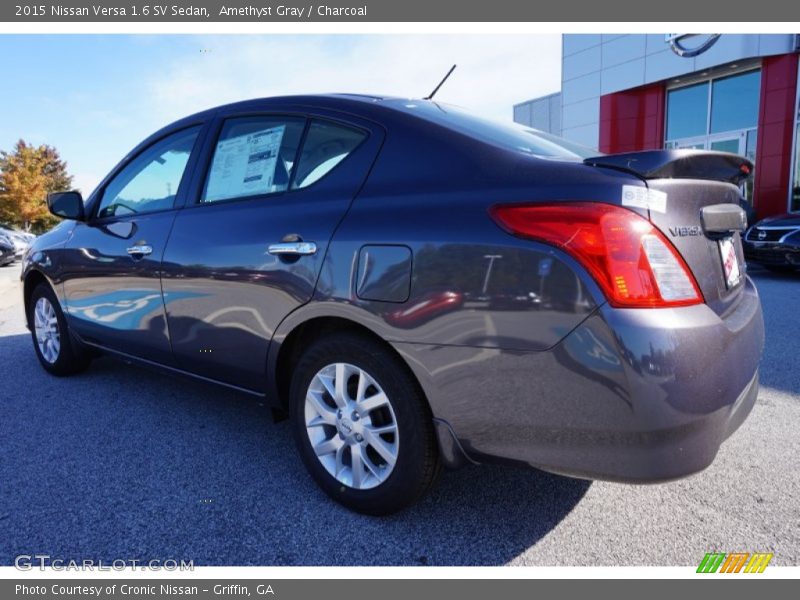 Amethyst Gray / Charcoal 2015 Nissan Versa 1.6 SV Sedan