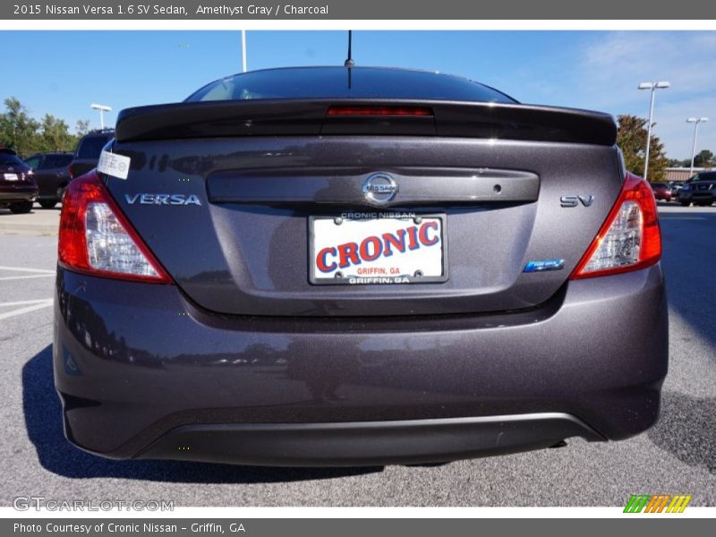Amethyst Gray / Charcoal 2015 Nissan Versa 1.6 SV Sedan