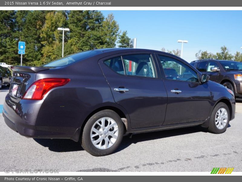 Amethyst Gray / Charcoal 2015 Nissan Versa 1.6 SV Sedan
