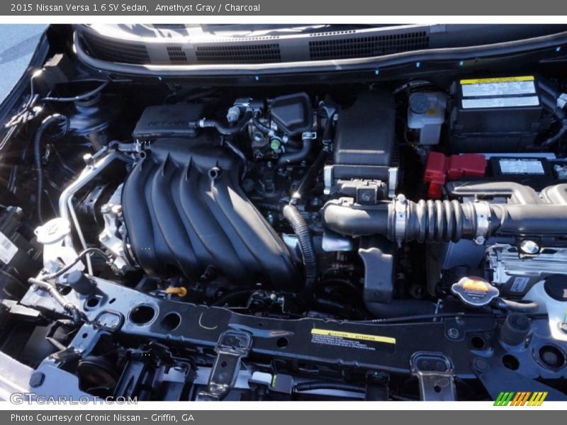 Amethyst Gray / Charcoal 2015 Nissan Versa 1.6 SV Sedan
