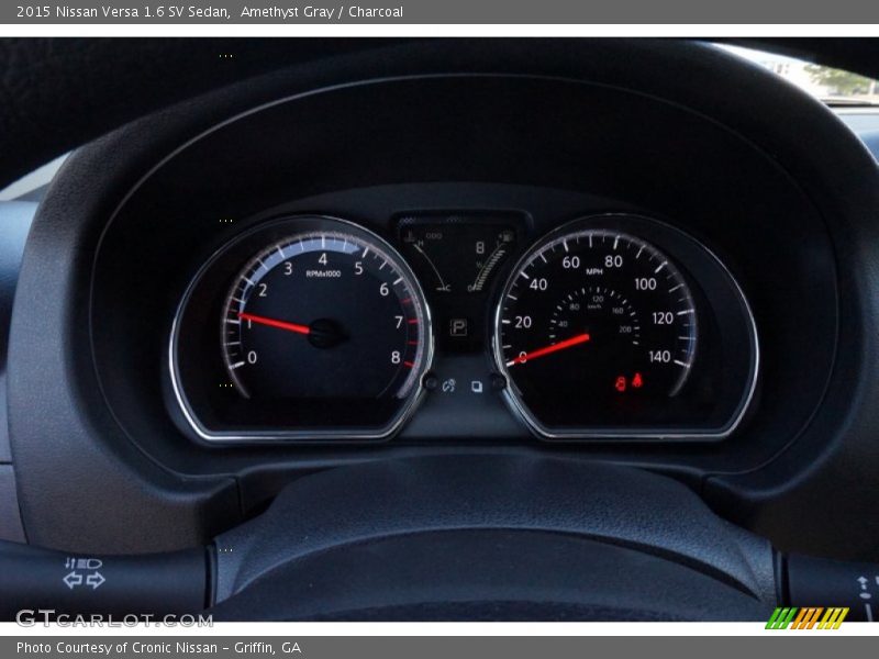 Amethyst Gray / Charcoal 2015 Nissan Versa 1.6 SV Sedan