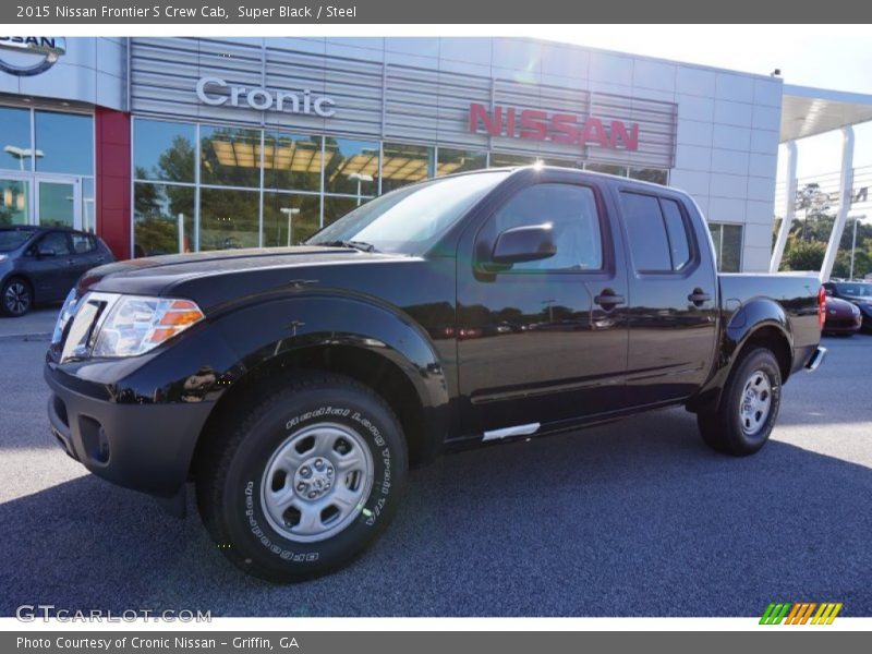 Super Black / Steel 2015 Nissan Frontier S Crew Cab