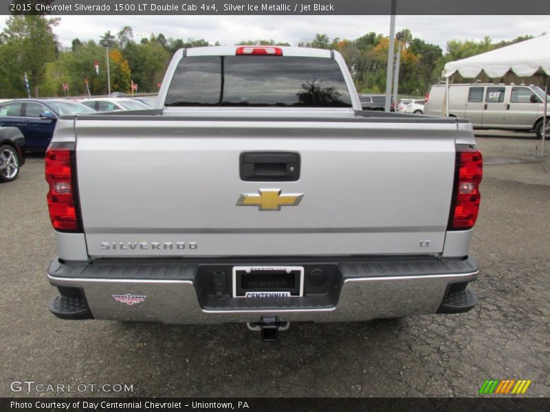 Silver Ice Metallic / Jet Black 2015 Chevrolet Silverado 1500 LT Double Cab 4x4
