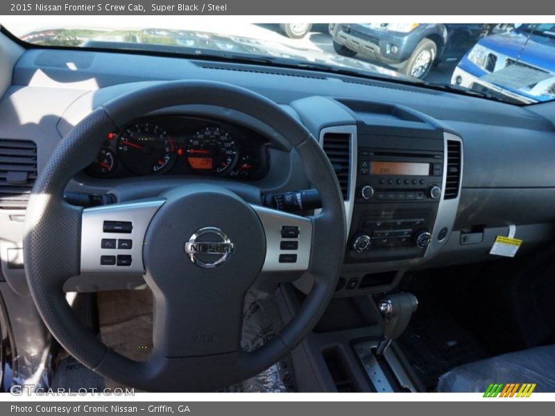 Super Black / Steel 2015 Nissan Frontier S Crew Cab