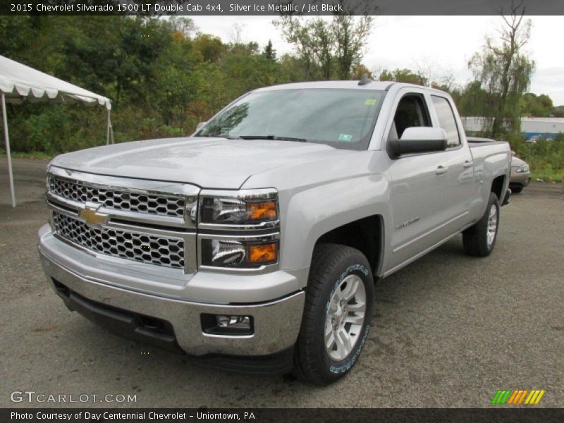 Silver Ice Metallic / Jet Black 2015 Chevrolet Silverado 1500 LT Double Cab 4x4