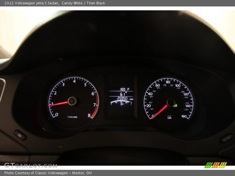 Candy White / Titan Black 2012 Volkswagen Jetta S Sedan
