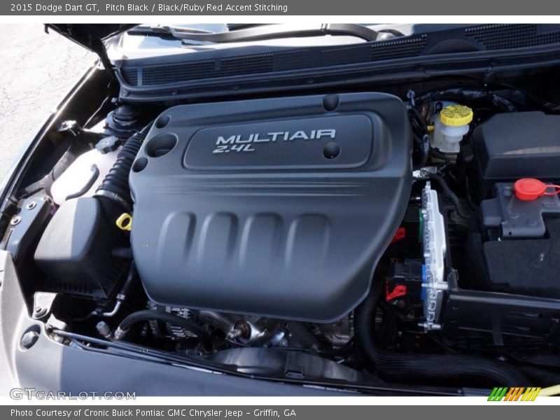 Pitch Black / Black/Ruby Red Accent Stitching 2015 Dodge Dart GT