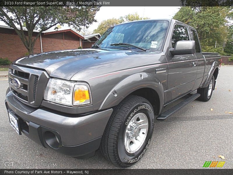 Black / Medium Dark Flint 2010 Ford Ranger Sport SuperCab
