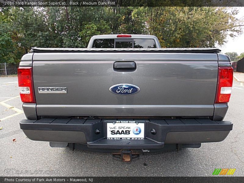 Black / Medium Dark Flint 2010 Ford Ranger Sport SuperCab