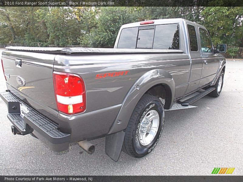 Black / Medium Dark Flint 2010 Ford Ranger Sport SuperCab