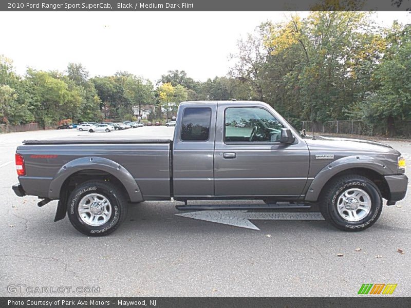 Black / Medium Dark Flint 2010 Ford Ranger Sport SuperCab