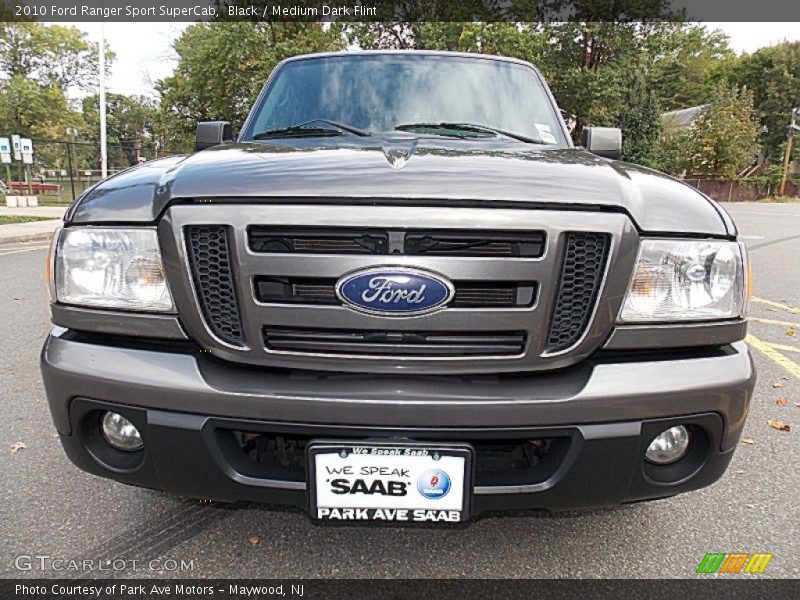 Black / Medium Dark Flint 2010 Ford Ranger Sport SuperCab