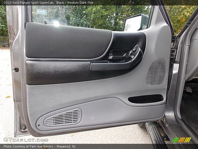 Black / Medium Dark Flint 2010 Ford Ranger Sport SuperCab