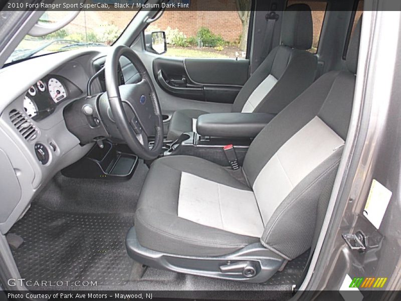 Black / Medium Dark Flint 2010 Ford Ranger Sport SuperCab