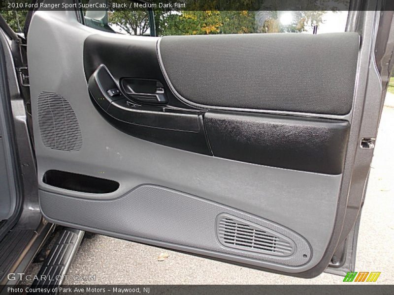 Black / Medium Dark Flint 2010 Ford Ranger Sport SuperCab