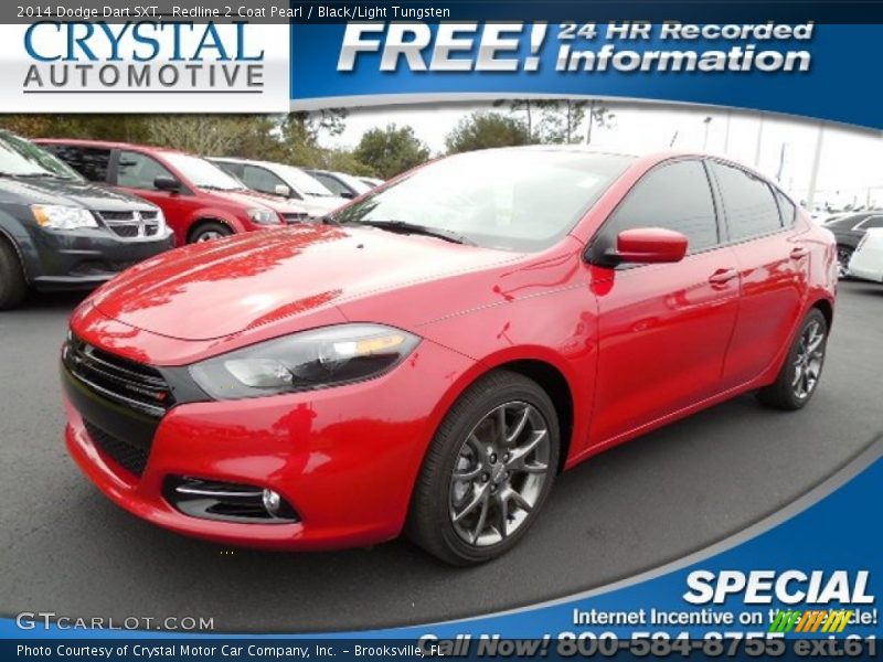 Redline 2 Coat Pearl / Black/Light Tungsten 2014 Dodge Dart SXT
