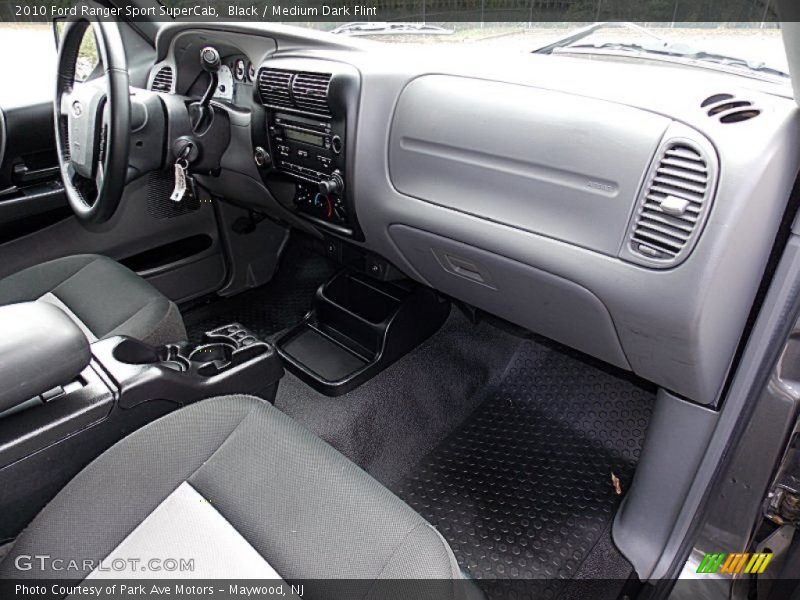 Black / Medium Dark Flint 2010 Ford Ranger Sport SuperCab