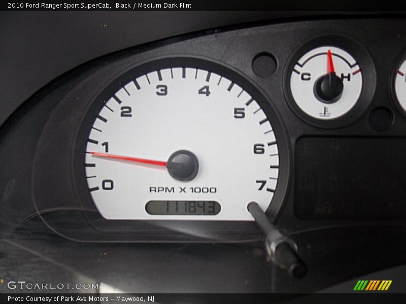 Black / Medium Dark Flint 2010 Ford Ranger Sport SuperCab