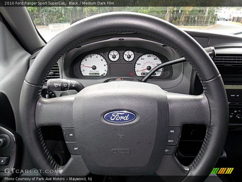 Black / Medium Dark Flint 2010 Ford Ranger Sport SuperCab