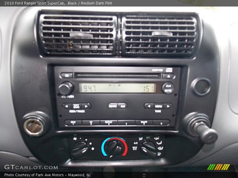 Black / Medium Dark Flint 2010 Ford Ranger Sport SuperCab