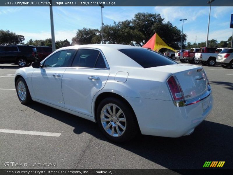 Bright White / Black/Light Frost Beige 2012 Chrysler 300 Limited