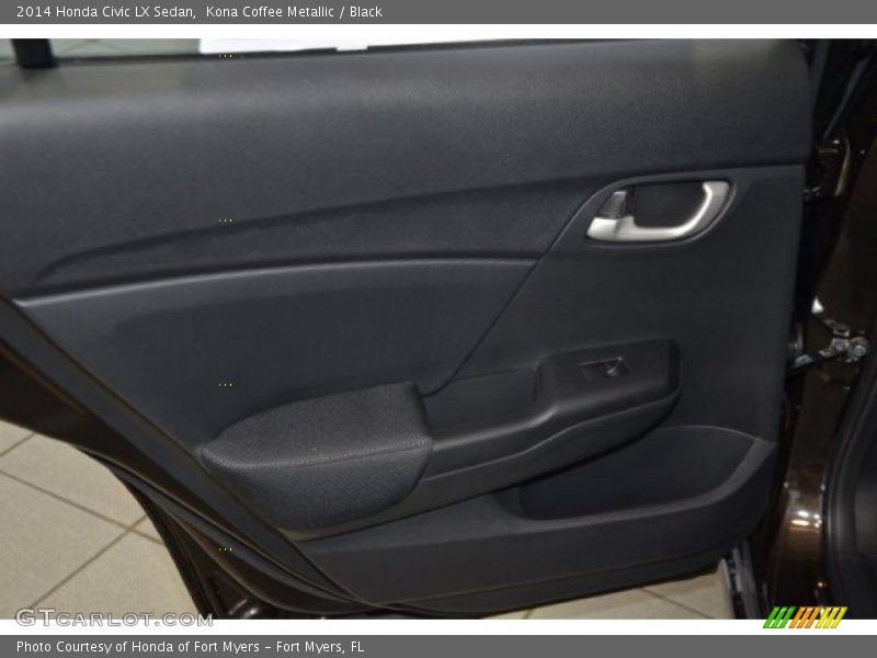 Kona Coffee Metallic / Black 2014 Honda Civic LX Sedan