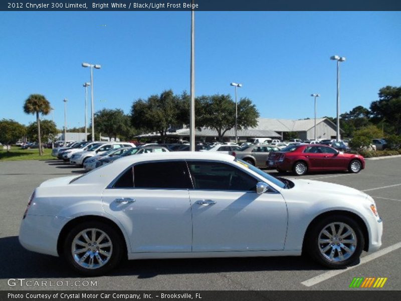 Bright White / Black/Light Frost Beige 2012 Chrysler 300 Limited