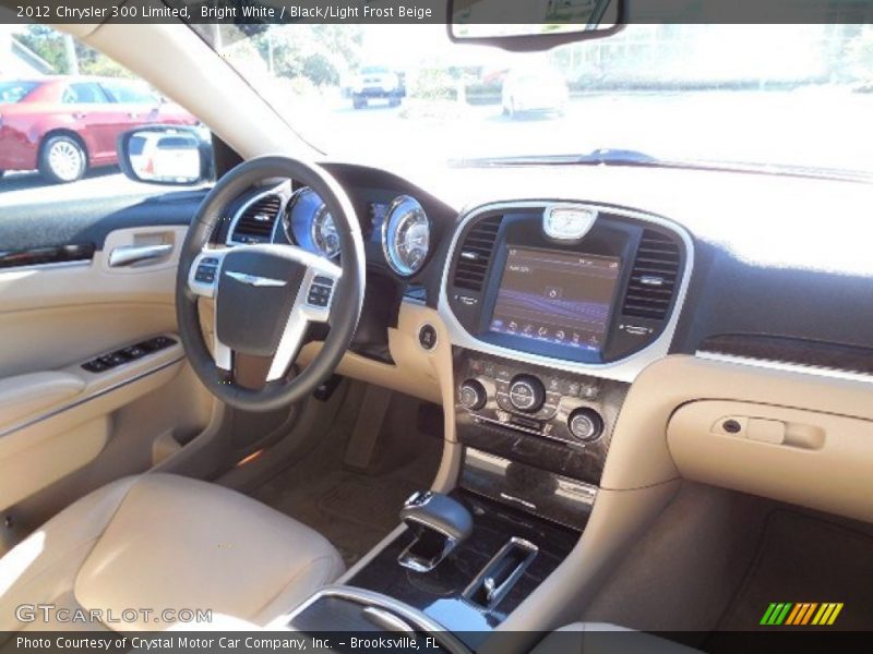 Bright White / Black/Light Frost Beige 2012 Chrysler 300 Limited